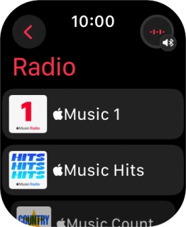 Press the required radio station. Press the required radio station.