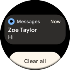 Press the required notification to open it. Press the required notification to open it.