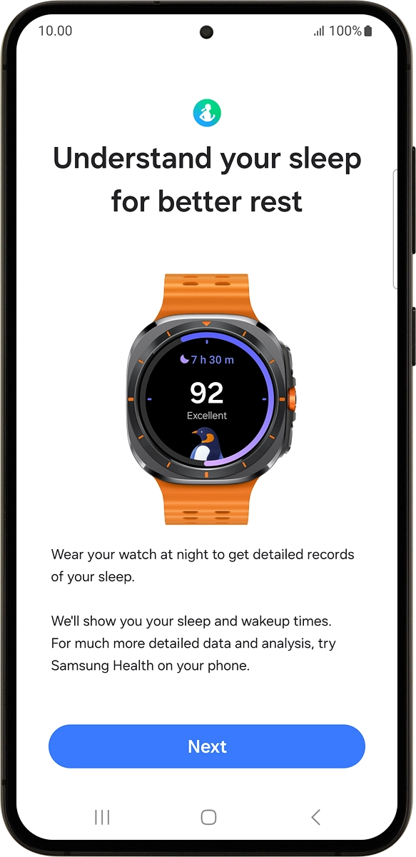 On your phone: Press Next. On your phone: Press Next.