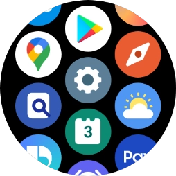 Press the Google Maps icon. Press the Google Maps icon.