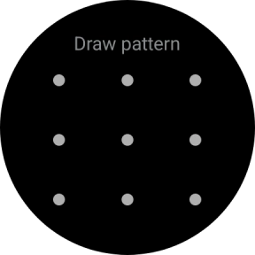 Slide your finger across the screen to connect at least four points and follow the instructions on the screen to create a pattern as lock code. Slide your finger across the screen to connect at least four points and follow the instructions on the screen to create a pattern as lock code.