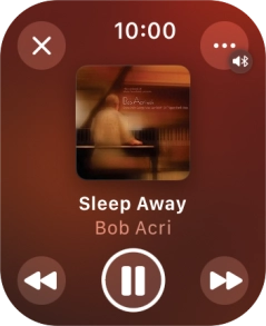 Turn the Digital Crown to select the required volume. Turn the Digital Crown to select the required volume.