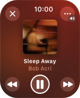 Turn the Digital Crown to select the required volume. Turn the Digital Crown to select the required volume.