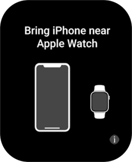 Place your Apple Watch next to your phone. Place your Apple Watch next to your phone.