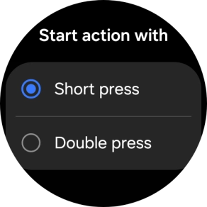 Press the required setting. Press the required setting.