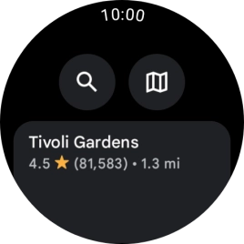 Press the required destination. Press the required destination.