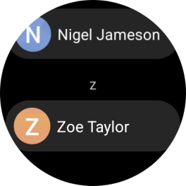 Press the required contact. Press the required contact.