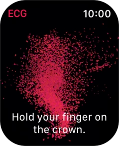 Place your index finger on the Digital Crown while the measurement is done. Place your index finger on the Digital Crown while the measurement is done.