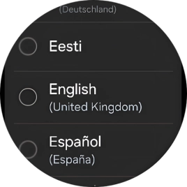Press the required language. Press the required language.