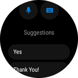Press the microphone icon and follow the instructions on the screen to record and send the required reply. Press the microphone icon and follow the instructions on the screen to record and send the required reply.