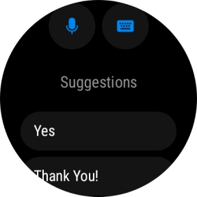 Press the microphone icon and follow the instructions on the screen to record and send the required reply. Press the microphone icon and follow the instructions on the screen to record and send the required reply.