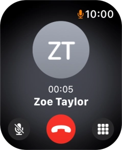 Press the end call icon. Press the end call icon.