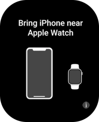 Place your Apple Watch next to your phone. Place your Apple Watch next to your phone.