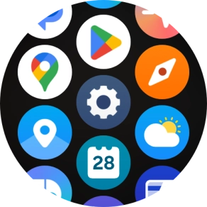 Press the settings icon. Press the settings icon.