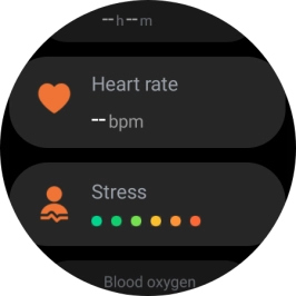 Press Heart rate. Press Heart rate.
