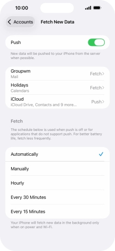 Press the indicator next to Press the indicator next to