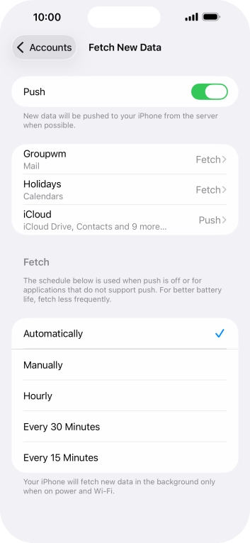 Press the indicator next to Press the indicator next to