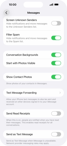 Press the indicator next to Press the indicator next to