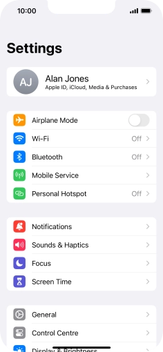 Press Personal Hotspot. Press Personal Hotspot.