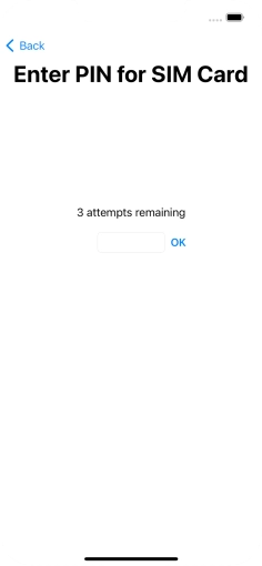 If your SIM is locked, key in your PIN and press OK. The default PIN is 1111. If your SIM is locked, key in your PIN and press OK. The default PIN is 1111.