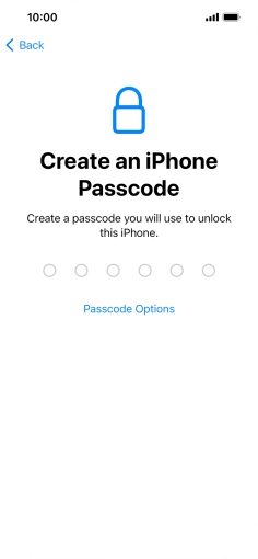 Press Passcode Options. Press Passcode Options.
