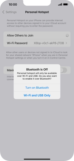If Wi-Fi is turned on, press Wi-Fi and USB Only. If Wi-Fi is turned on, press Wi-Fi and USB Only.