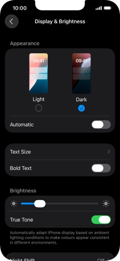 Press the indicator next to Press the indicator next to