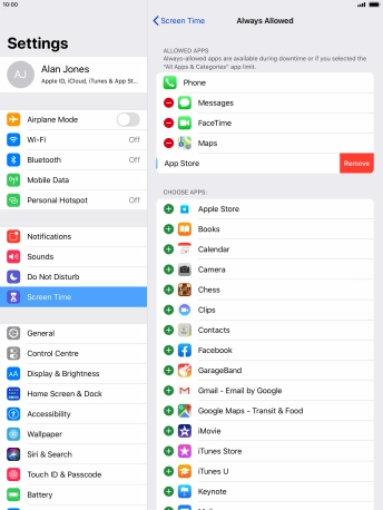 Press Remove. Press Remove.