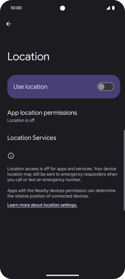 Press the indicator next to Press the indicator next to