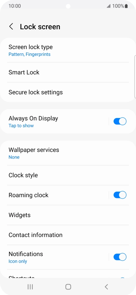 Press Screen lock type and key in the additional phone lock code you created earlier. Press Screen lock type and key in the additional phone lock code you created earlier.