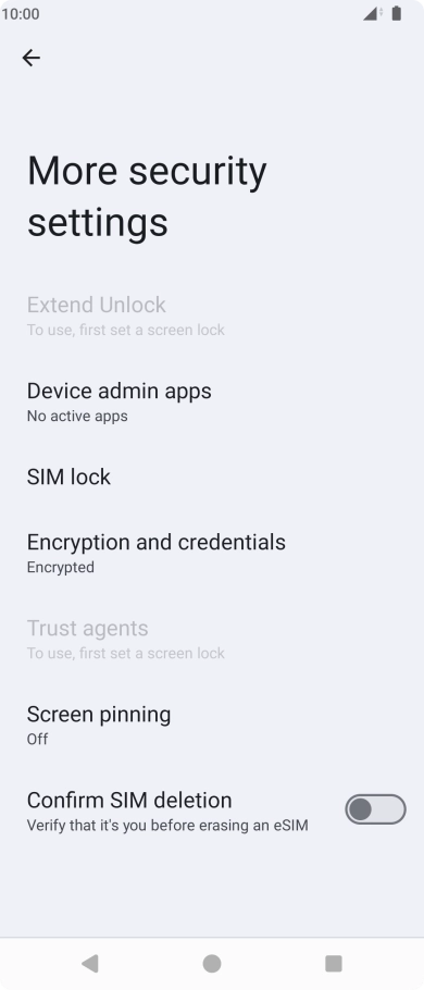 Press SIM lock. Press SIM lock.