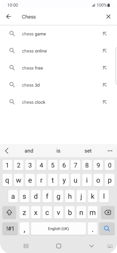 Key in the name or subject of the required app and press the search icon. Key in the name or subject of the required app and press the search icon.