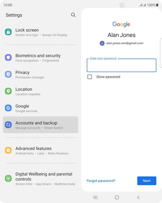 Press the field below Press the field below