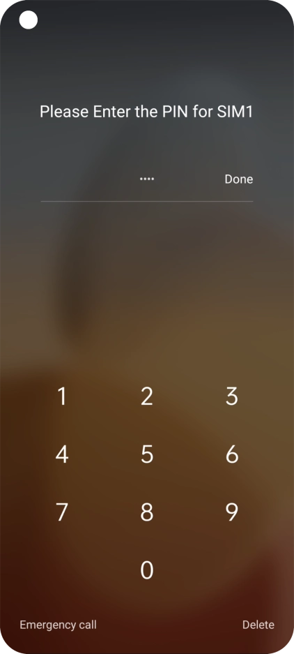 If you're asked to key in your PIN, do so and press Done. The default PIN is 1111. If you're asked to key in your PIN, do so and press Done. The default PIN is 1111.