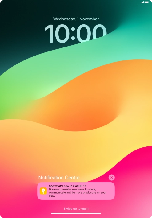 Press the required notification and follow the instructions on the screen to use the selected function. Press the required notification and follow the instructions on the screen to use the selected function.