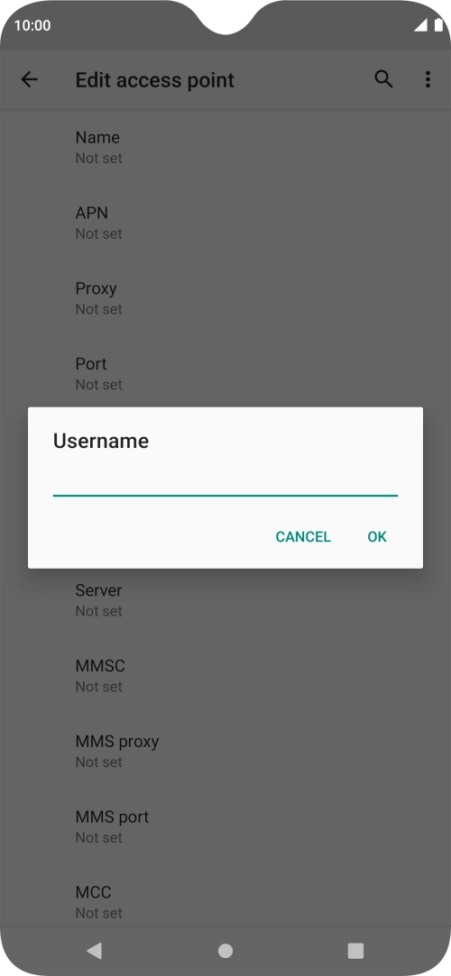 Key in eesecure and press OK. Key in eesecure and press OK.