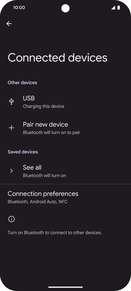 Press Pair new device. Press Pair new device.