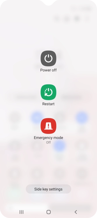 Press Power off. Press Power off.