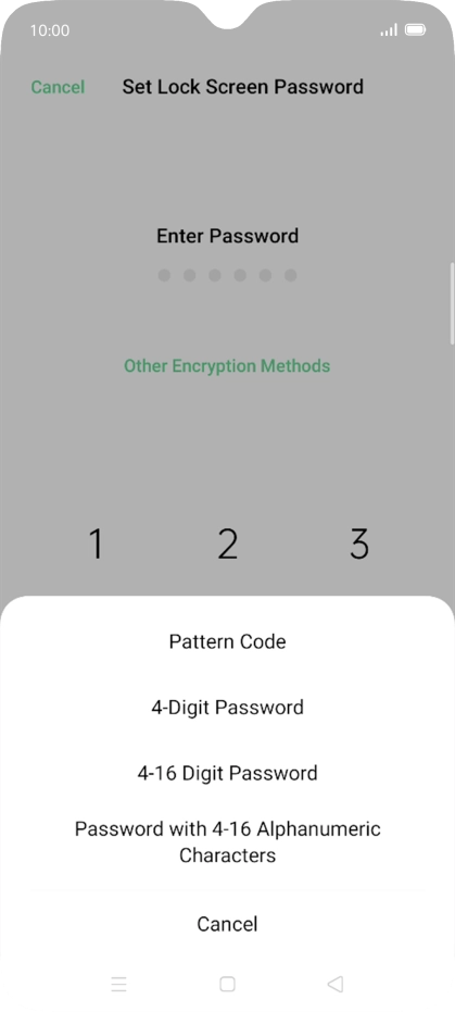 Press the required phone lock code and follow the instructions on the screen to create an additional phone lock code. Press the required phone lock code and follow the instructions on the screen to create an additional phone lock code.