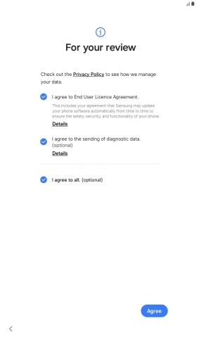 Press Agree. Press Agree.