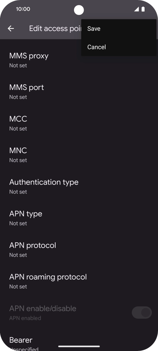 Press Save. Press Save.