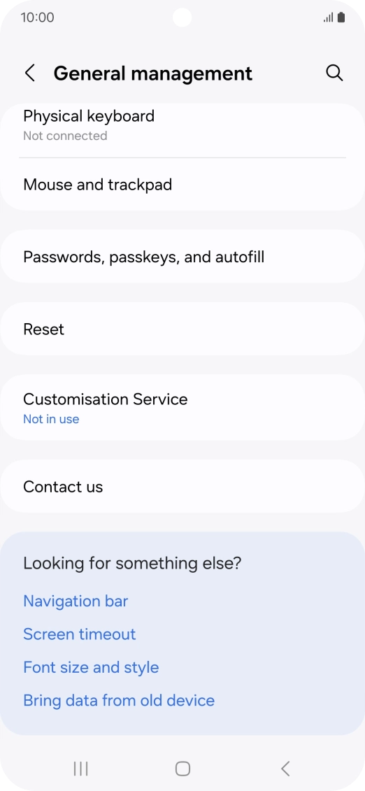 Press Reset. Press Reset.