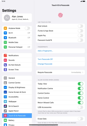 Press the indicator next to Press the indicator next to