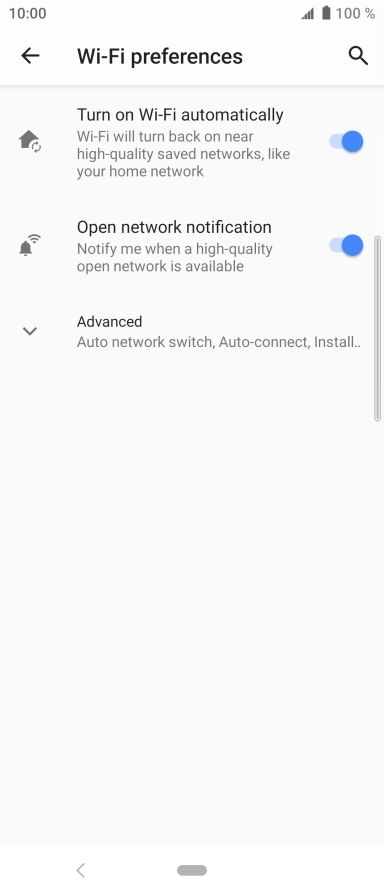 Press Advanced. Press Advanced.