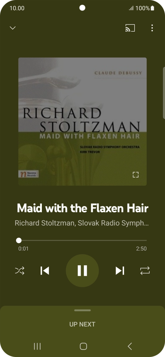 Press arrow right to go to the next audio file. Press arrow right to go to the next audio file.