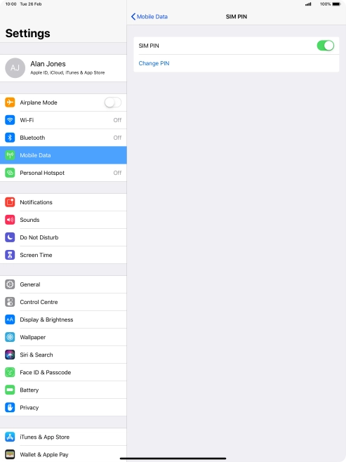 Press the indicator next to Press the indicator next to