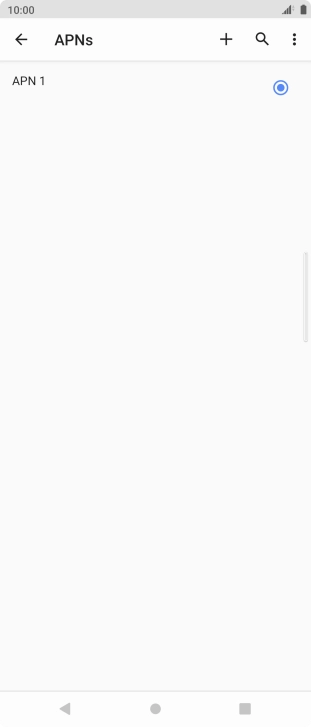 Press the new data connection icon. Press the new data connection icon.