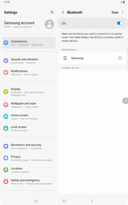 Press the Home key to return to the home screen. Press the Home key to return to the home screen.