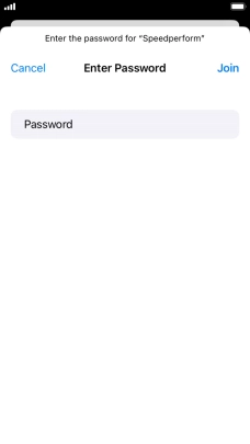 Key in the password for the Wi-Fi network and press Join. Key in the password for the Wi-Fi network and press Join.