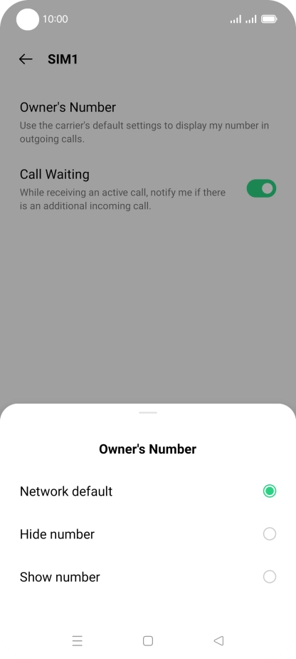 Press Show number to turn on caller identification. Press Show number to turn on caller identification.